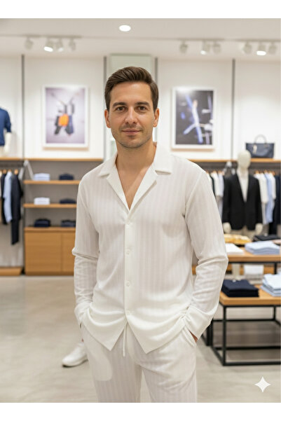 ATKGİYİM Jogger pantolon-gömlek takım Full likra yeni model uzun kollu