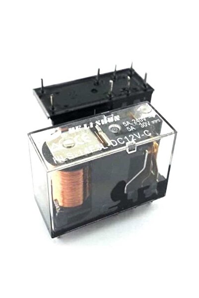 Genel Markalar 12 V 5 A Çift Kontak Röle - HLS-14F3L-DC12V-C