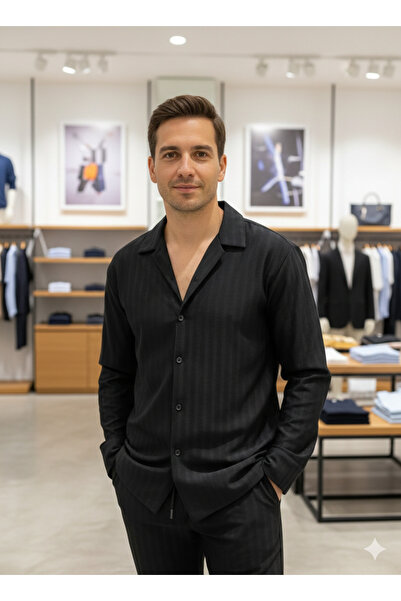 ATKGİYİM Jogger pantolon-gömlek takım Full likra yeni model uzun kollu