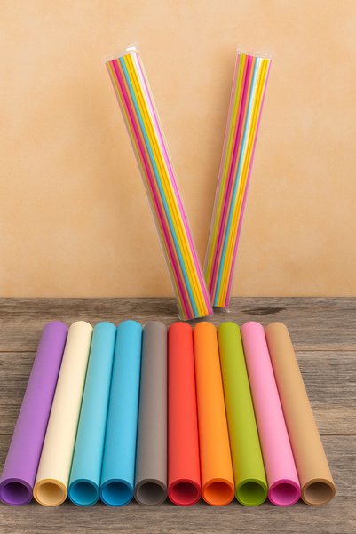 nistabolje 60 Pieces (6 Rolls) 50X70 cm Background Cardboard 10 Colors