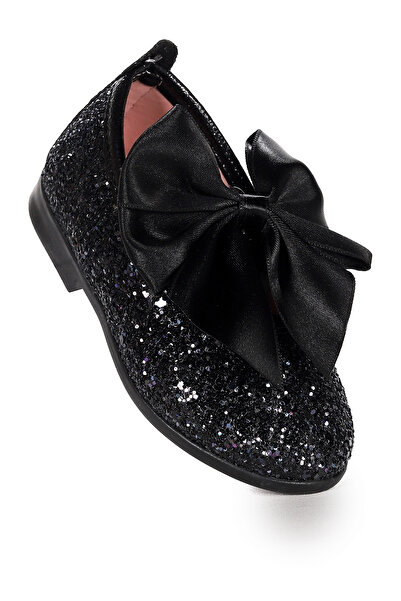 Kiko Kids Tari Cam Kırığı Fiyonk Lastikli Kız Bebek Babet Ayakkabı