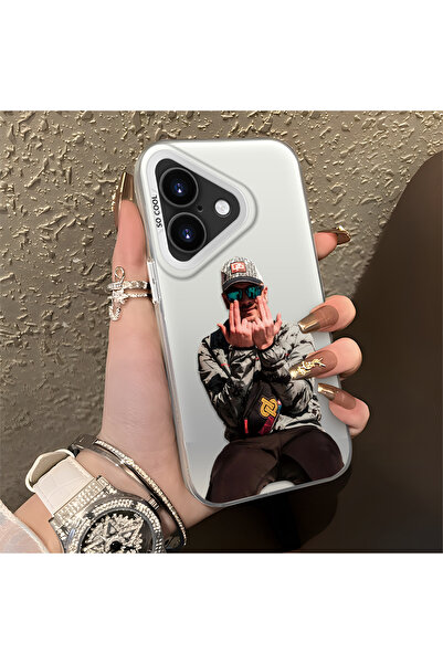 Hontinga Trendy Men's Patterned Silicone Edge Hard Back Shockproof Case Compa...