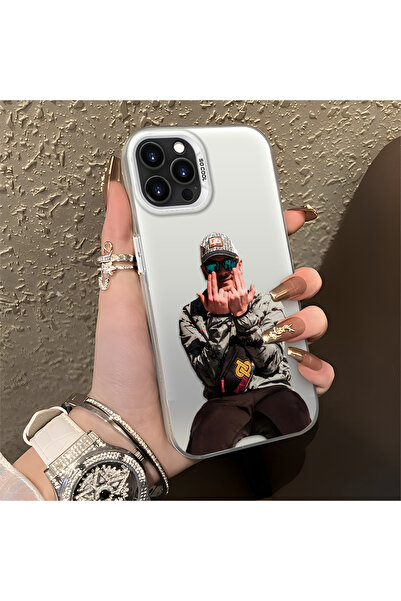 Hontinga Trendy Men's Patterned Silicone Edge Hard Back Shockproof Case Compa...