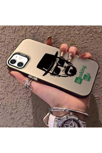 Hontinga iPhone 12 Pro Compatible Silicone Edge Hard Back Phone Case Trendy M...