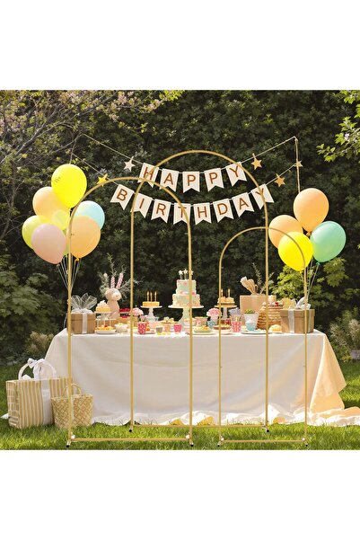 Generic Vincidern Wedding Arch Background Stand Set of 3, Balloon Arch Stand,...