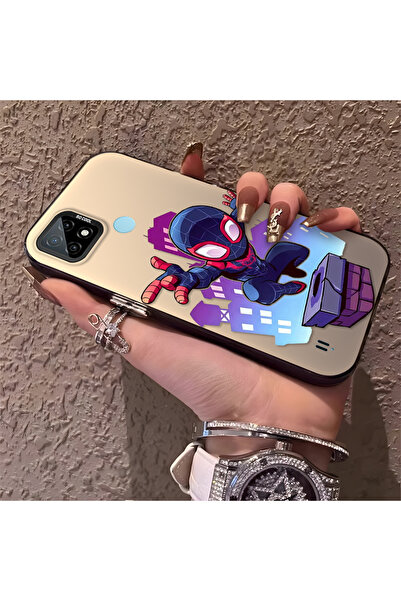 Hontinga Realme C21 Compatible Silicone Edge Hard Back Phone Case Spider-Man ...