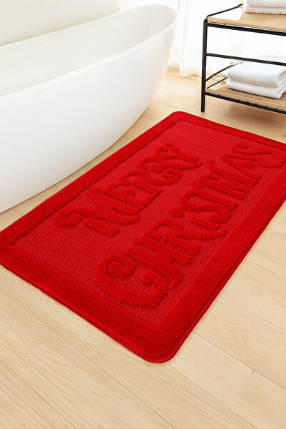 Konfor Halı Natural Non-Slip Base Bathroom Mat Set Soft Textured Water Absorb...