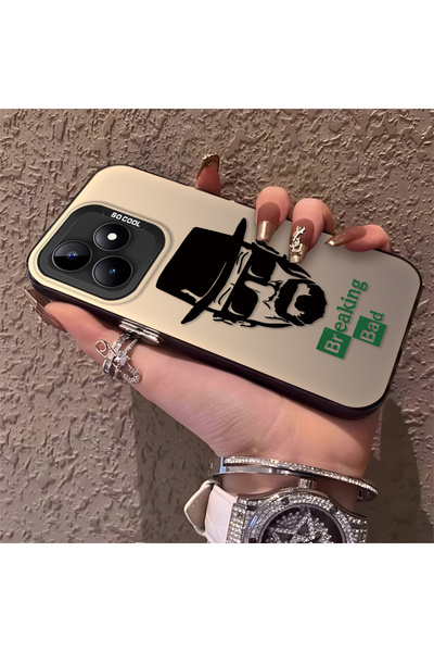 Hontinga جراب هاتف Realme Note 50 4G متوافق مع الحافة السيليكونية الصلبة، تصم...