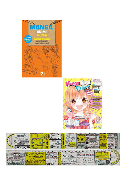 Komik Şeyler Manga Çizimi Elkitabı + Manga Nasıl Çizilir 2 Kitap Set + Özel C...