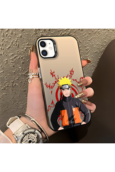 Hontinga iPhone 12 Pro Compatible Naruto Patterned Silicone Edge Hard Back Sh...