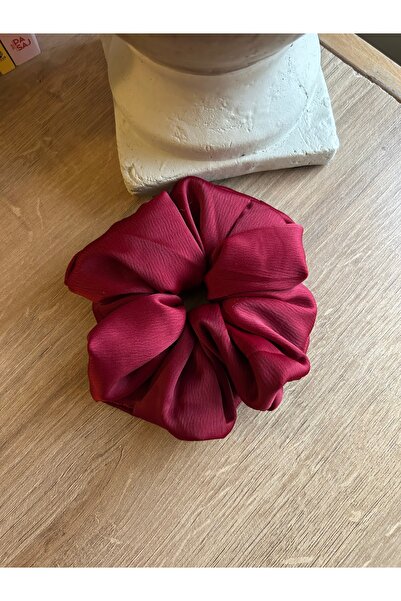 lavanderopa مشبك مطاطي من الساتان باللون العنابي