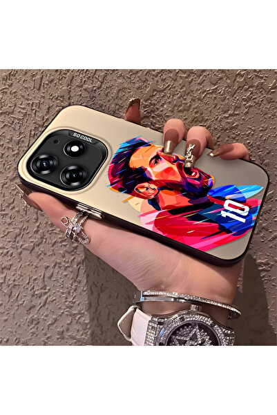 Hontinga حافظة هاتف من السيليكون الصلب متوافقة مع هاتف Tecno Spark 10 Pro، بن...