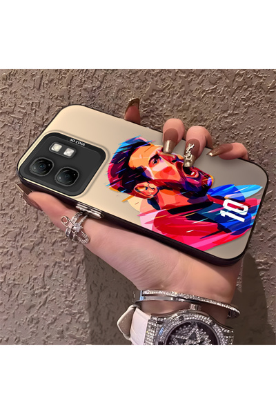 Hontinga حافظة هاتف من السيليكون الصلب متوافقة مع هاتف Infinix Smart 9 بنمط ن...