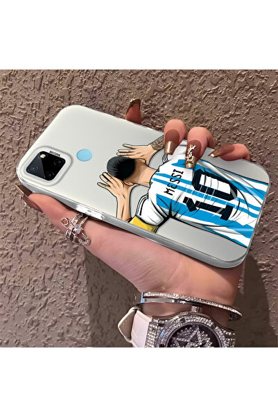 Hontinga حافظة هاتف من السيليكون الصلب متوافقة مع هاتف Realme C21Y/C25Y بنمط ...