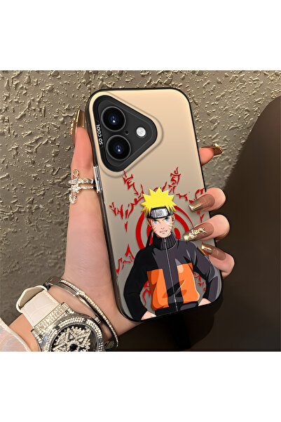 Hontinga حافظة مقاومة للصدمات من السيليكون بتصميم ناروتو متوافقة مع آيفون 16