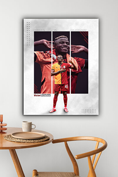 postercraft Galatasaray Victor Osimhen 45 Modern Panel Tablo Poster