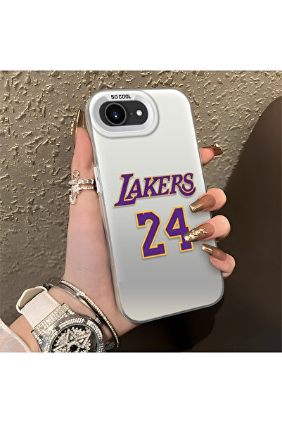 Hontinga iPhone 16E Compatible Kobe Bryant Patterned Silicone Edge Hard Back ...
