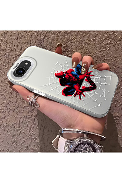 Hontinga iPhone 16E Compatible Silicone Edge Hard Back Phone Case Spider-Man ...