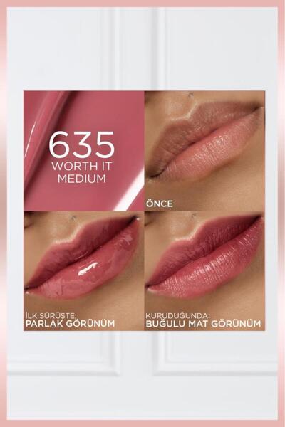 L'Oreal Paris Hyaluron Lip Tint Dudak Parlatıcı - 635 Worth It Medium