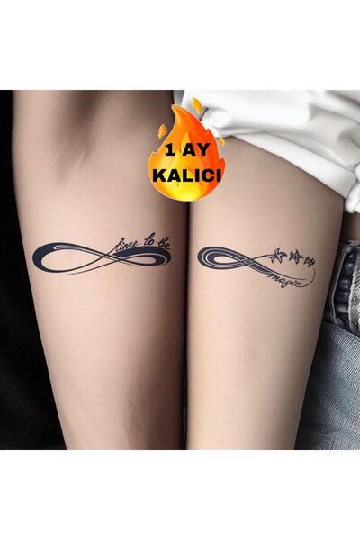 Mecit Tuhafiye 1 AY KALICI SONSUZLUK KOL BİLEK VUCUT İÇİN GEÇİCİ DÖVME