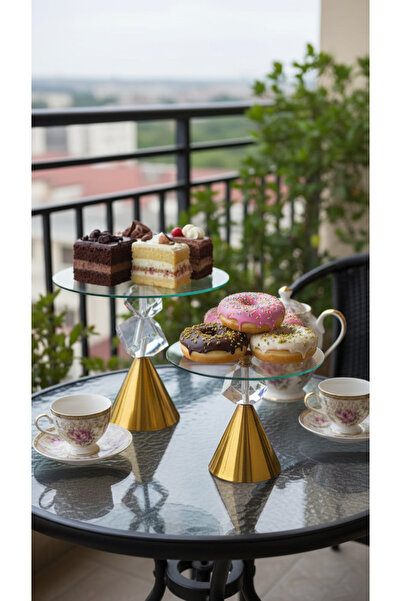 Generic Elegant cake and dessert stand set with a luxurious design