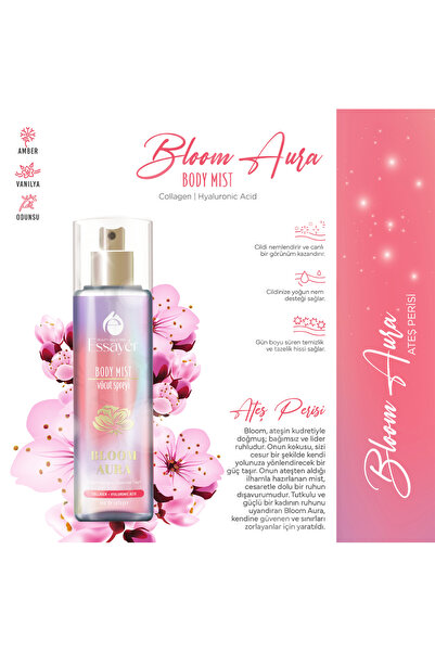 ESSAYER Bloom Aura Body Mist 150 ml – Kadın Vücut Spreyi – Kalıcı Koku – Parf...