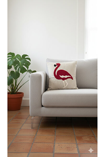 Cullinan Home غطاء وسادة فلامينجو فريد من نوعه، طقم من قطعتين