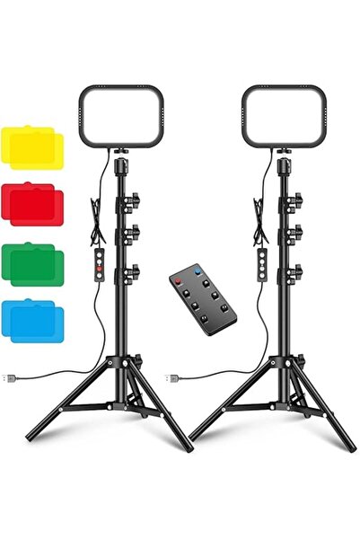 EACAM مجموعة إضاءة فيديو LED USB للتصوير الفوتوغرافي ومؤتمرات الفيديو