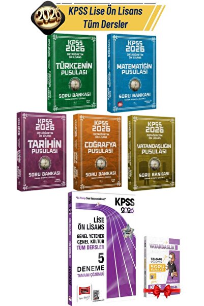 CBA Akademi 2026 CBA KPSS Ortaöğretim Ön Lisans Soru Bankası Seti+Yargı Lise ...