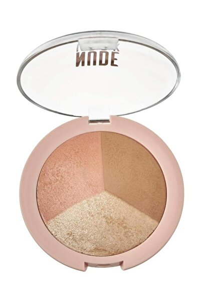 Golden Rose Nude Look Baked Trio Face Powder - Fırınlanmış Üçlü Pudra / Allık&Bronzlaştırıcı&Aydınlatıcı