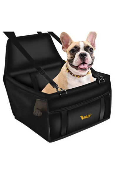 Purlov Scaun auto pentru animale Purlov, ranforsat, curea siguranta, montare ...