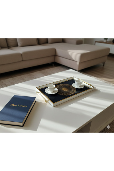 homeliva 31x40 cm Ekstra Geniş Modern Dekoratif Çay Kahve Kahvaltılık Ve Sunu...