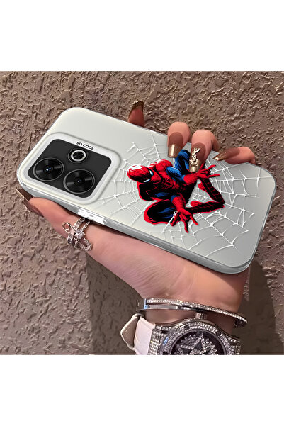 Hontinga Xiaomi Poco M6 4g Compatible Silicone Edge Hard Back Phone Case Spid...