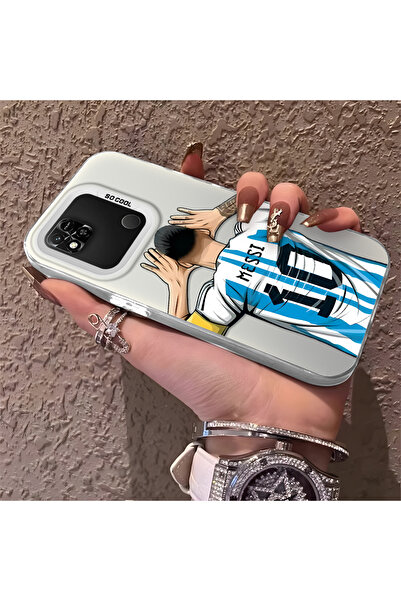 Hontinga Xiaomi Redmi 9C Compatible Silicone Edge Hard Back Phone Case with S...