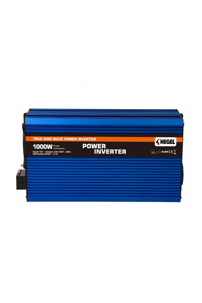 Hegel - 1000 WATT 12 VOLT TAM SİNÜS İNVERTER - 12V 1000 W KARAVAN ,BAĞ EVİ ,Y...