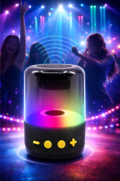 Arfseb RGB Ambiyans Işıklı Yüksek Sesli Taşınabilir Bluetooth Speaker Hoparlör