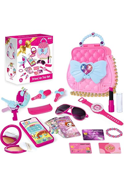 Genericc 17 Pcs Pretend Makeup Toy for Girls