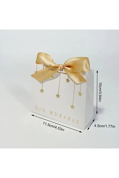 Veloma Home & Toys 10'lu Kurdeleli Ramazan Ayı Bayramı Hediye Kutusu Beyaz Mi...