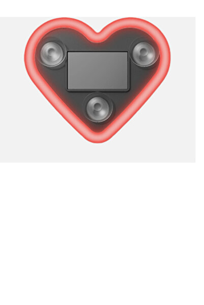 OEM Decorative solar LED lamp Heart type, for car and interior, 1 piece