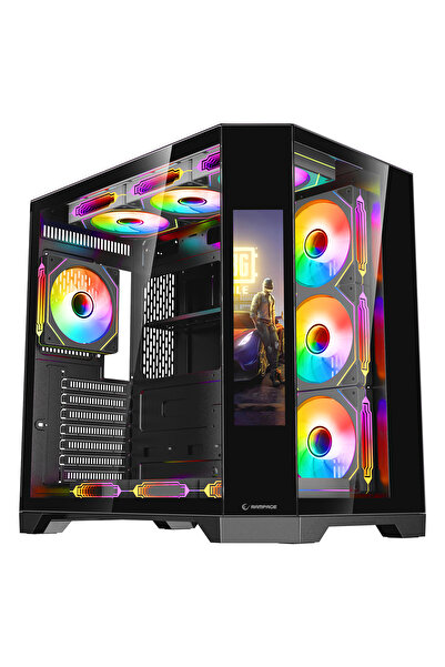 Rampage NOVA 9.16'' Lcd Ekranlı Hub+Kumanda Siyah 7x12cm ARGB Pwm Fan Gaming ...