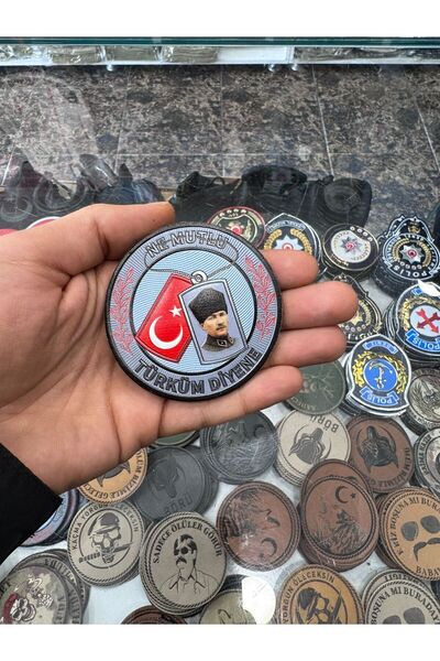 Ö ÖZMERT ASKERİ MALZEME Ne Mutlu Türküm Diyene Patch Arma Pvc