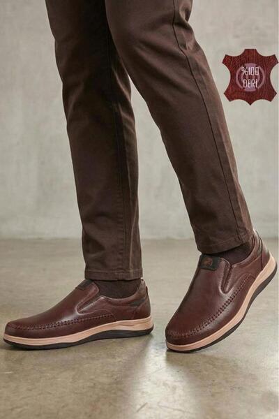 DETECTOR Genuine Leather Men's Comfort Shoes – Orthopedic, Hand Stitched, Lig...