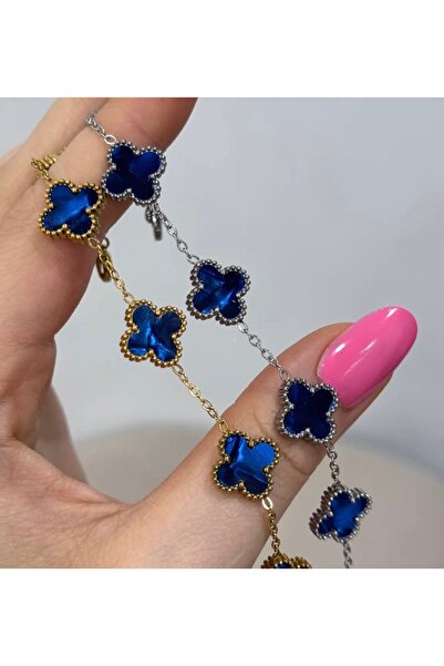 Solvia Officiall Stainless Steel Pearlescent Clover Bracelet