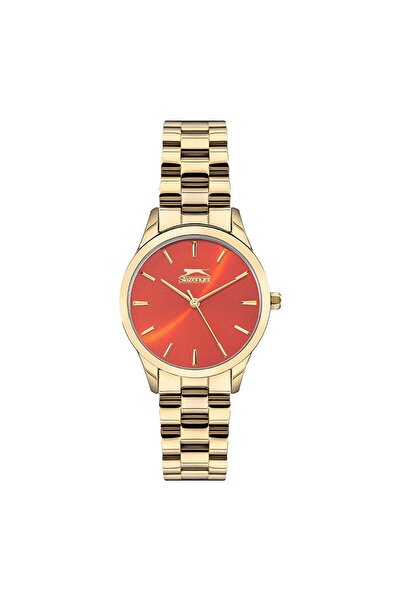 Slazenger Sl.09.1915.3.07 Women's Wristwatch |   34mm Gold Color Stainless St...