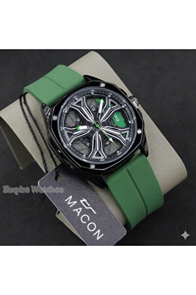 MACON Premium Multicolour Straps Watch with Spinning Wheel Display, Quartz An...