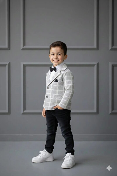 Bontino 3-Piece Premium Series for Boys with Sports Jacket, Shirt and Pants