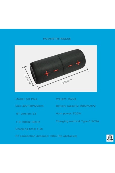 ATOM DEALS Difuzor portabil
