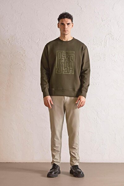 GMG FIRENZE Ανδρικό φούτερ με λαιμόκοψη με τύπωμα