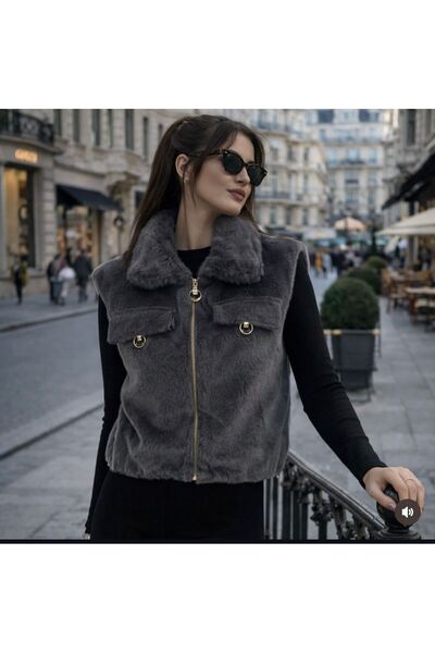 Sereda YAKASI KÜRKLÜ YELEK