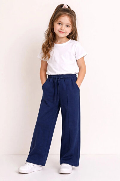 My Hanne Kız Çocuk Dökümlü Modal Pantolon 20608